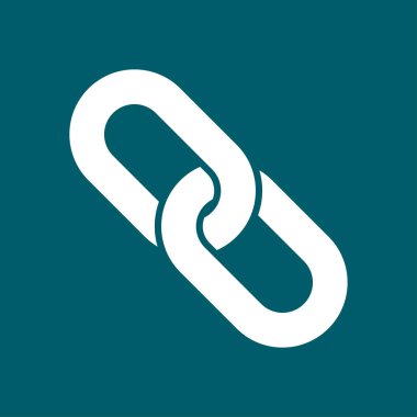 Bağlantı tek simge. Zincir bağlantı erkek.