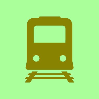 Tren simgesi. Metro erkek. Tren istasyonu işareti.