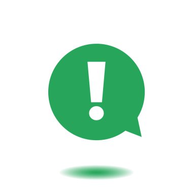  Ünlem işareti. Ünlem işareti. Tehlike uyarı sembolü. Düz tasarım stili. Vektör Eps 10.