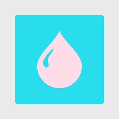 Kan damlası ikonu. Vektör illüstrasyonu