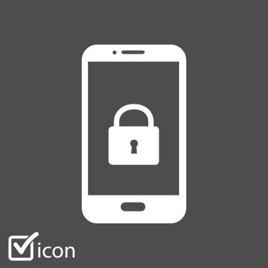 Internet güvenlik kavramı simgesi, kimlik ve koruma sembol, vektör çizim 