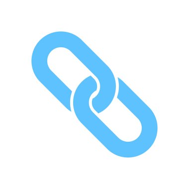 Bağlantı tek simge. Zincir bağlantı erkek.