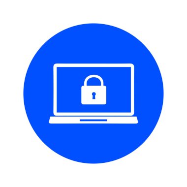 İnternet güvenliği konsepti ikonu. Tanımlama ve koruma simgesi.