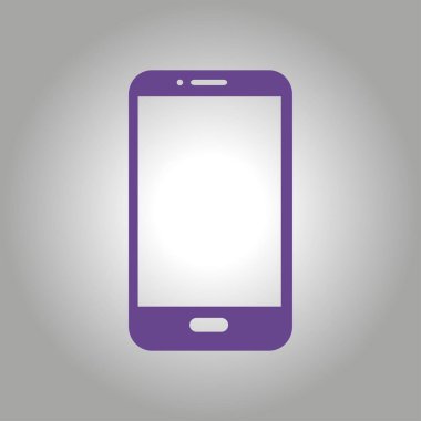 Akıllı telefon simgesinin vektör illüstrasyonu 