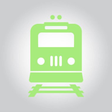 Tren simgesi. Metro erkek. Tren istasyonu işareti.