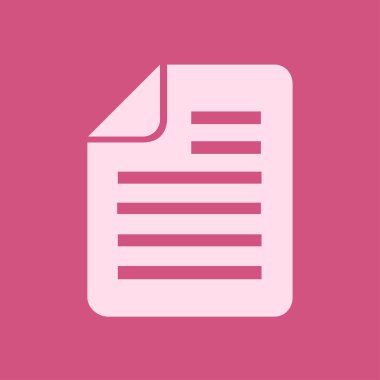 belge simgesi. vektör illüstrasyonu