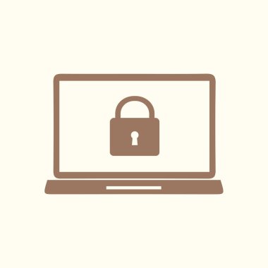 İnternet güvenliği konsepti ikonu. Tanımlama ve koruma simgesi.