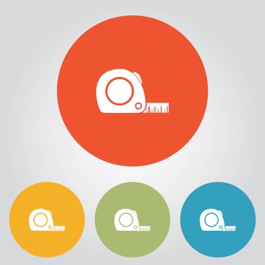  Mezura simgesi. Rulet inşaat erkek.