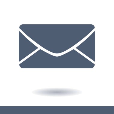 Düz simgesi mektup. Posta simgesini. 