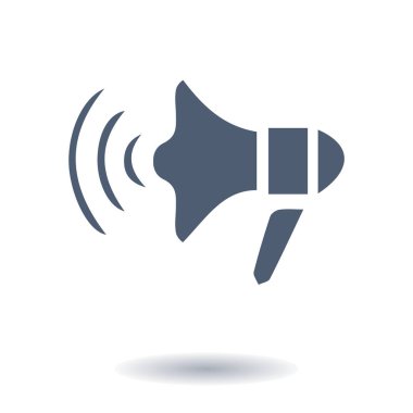 Yakında simge megafon. hoparlör simgesi.