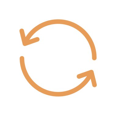 Ciircular ok işareti simge vektör.