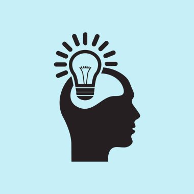 Yaratıcı fikirler ampul kavramı. Fikirler simgesi.