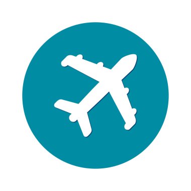 Uçak simgesi. Seyahat erkek. Alt yazıyı uçaktan uçak.