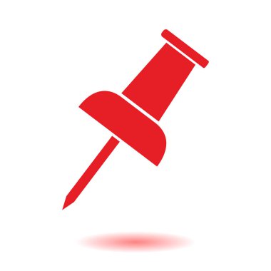  PIN simgesi itmek. Vektör Eps 10. 