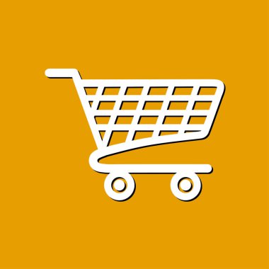 grafik alışveriş düz simgesi