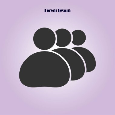 Kişi ya da sosyal işareti simgesi. 