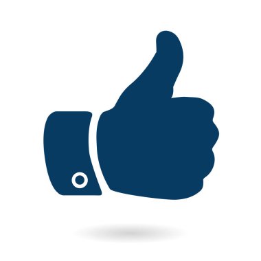 Simge gibi. El parmak tabela. Sembol başparmak. Düz tasarım stili. 