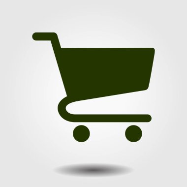 grafik alışveriş düz simgesi