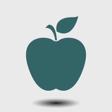 Elma simgesi basit vektör çizim