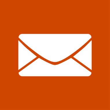 Düz simgesi mektup. Posta simgesini. 