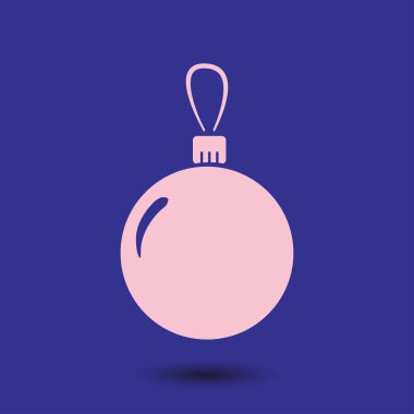 Noel topları simgesi. Yılbaşı dekorasyonu.