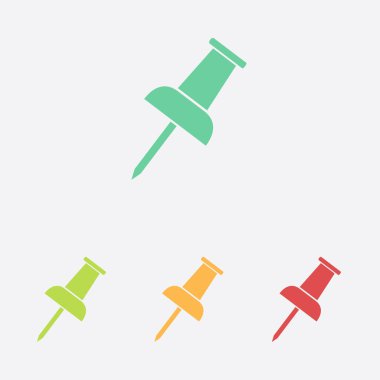  PIN simgesi itmek. Vektör Eps 10. 