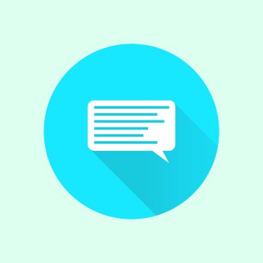 Geneli düz tasarım simgesi bubbles 