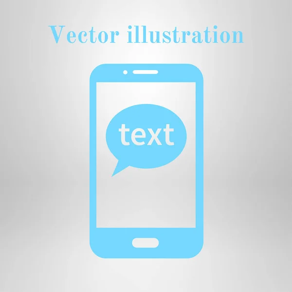 Mobil Chat Symbol Handy Das Web Chat Und Dialog Repräsentiert — Stockvektor