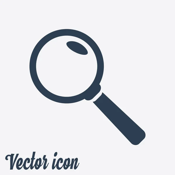 Ícone Lupa Botão Pesquisa Magnifying Glass — Vetor de Stock