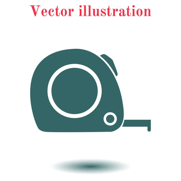 Icono Cinta Métrica Simbol Construcción Ruleta — Vector de stock