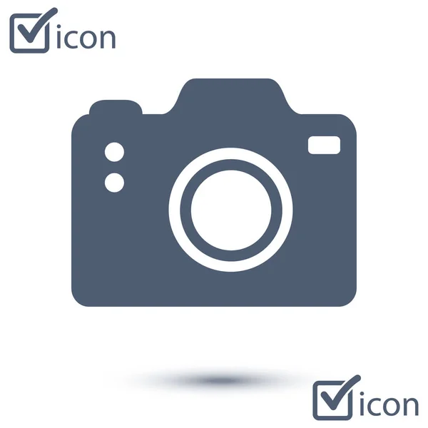 Símbolo Cámara Icono Signo Cámara Dslr Cámara Digital Estilo Diseño — Vector de stock