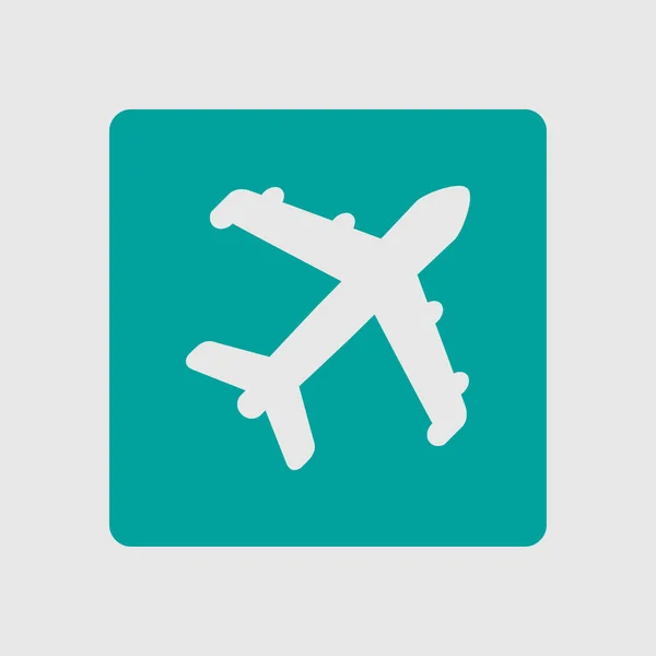 Plane Icon Travel Simbol Airplane Plane Bottom Sign — Stock Vector