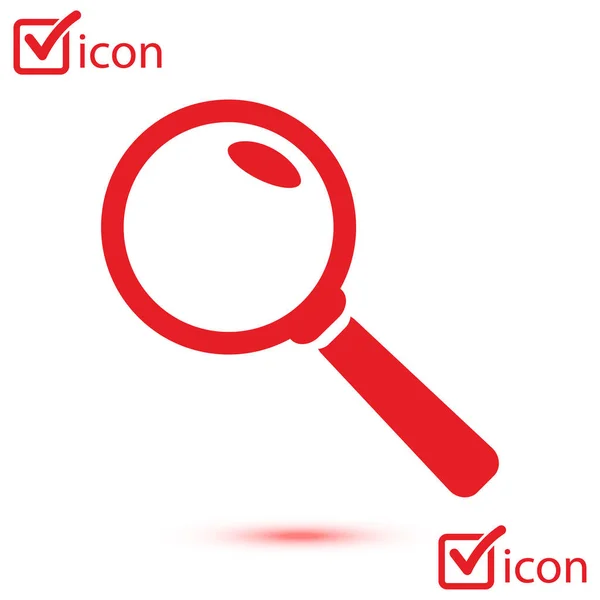 Icon Loupe Search Button Magnifying Glass — Stock Vector