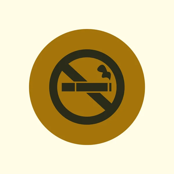 Smoke Icon Stop Smoking Symbol Vector Illustration Filter Tipped Cigarette — Stock Vector