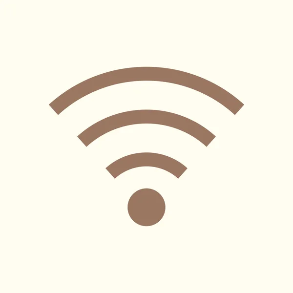Wifi Symbol Vektorové Ikony Bezdrátové Sítě Plochý Design — Stockový vektor
