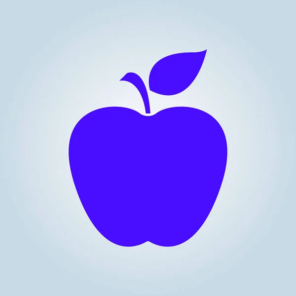 Apfelsymbol Einfache Vektor Illustration — Stockvektor
