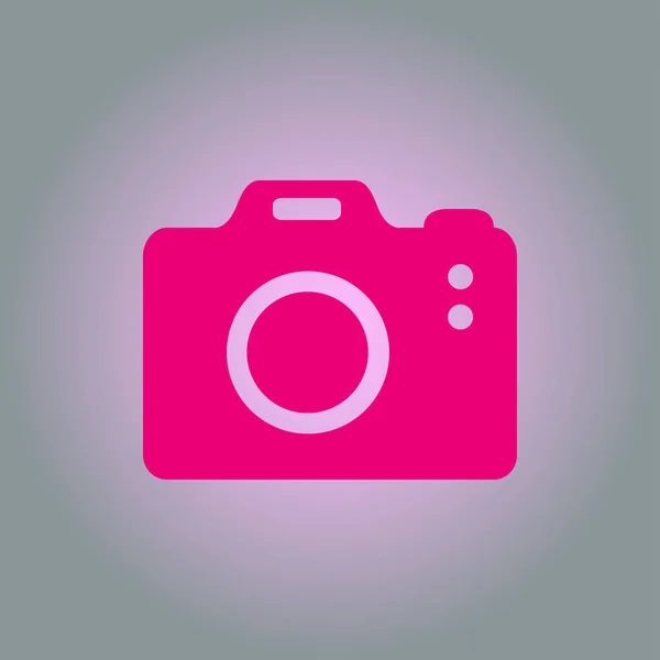 Simbolo Cámara Fotográfica Icono Signo Cámara Dslr Cámara Digital Estilo — Vector de stock