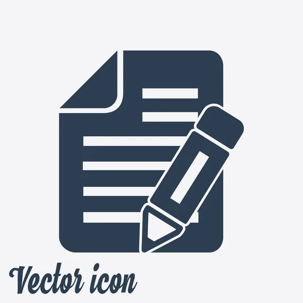 Ícone Documento Ilustração Vetorial — Vetor de Stock