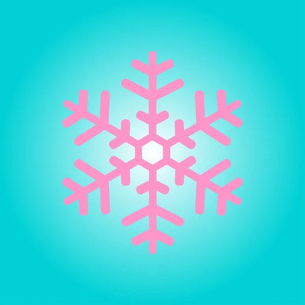 Icono Del Copo Nieve Decoración Año Nuevo — Vector de stock