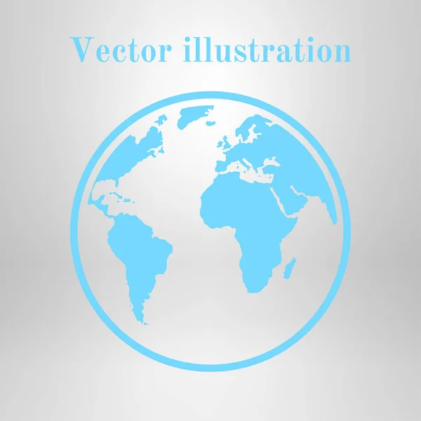 Globo Icono Ilustración Vector Simple — Vector de stock
