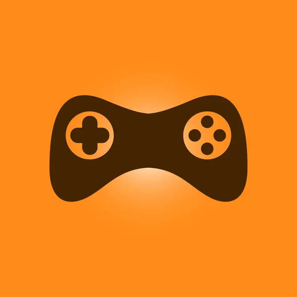 Ícone Gamepad Vector Estilo Design Plano — Vetor de Stock