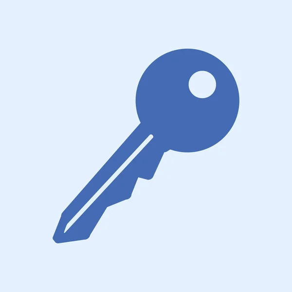 Ikona Klíče Zámek Simbol Bezpečnostní Cedulka Plochý Design Styl — Stockový vektor