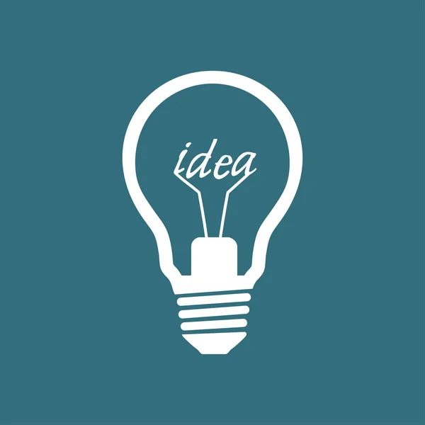 Lichte Lamp Teken Pictogram Idee Symbool — Stockvector