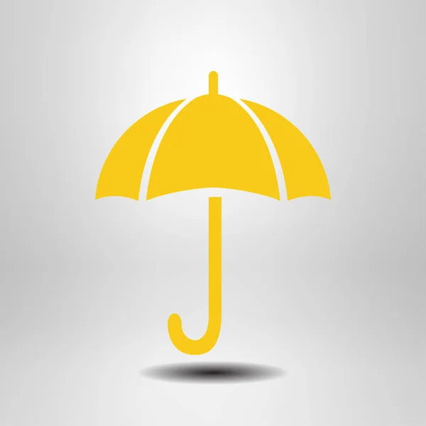 Umbrella Sign Icon Rain Protection Symbol Flat Design Style — Stock Vector