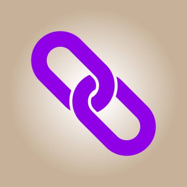 Bağlantı tek simge. Zincir bağlantı erkek.