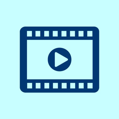 video simgesi. düz tasarım stili. vektör eps 10.