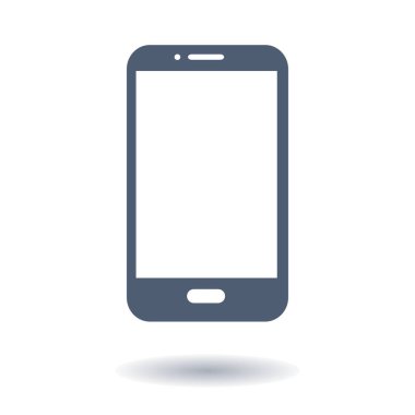 Akıllı telefon simgesinin vektör illüstrasyonu 