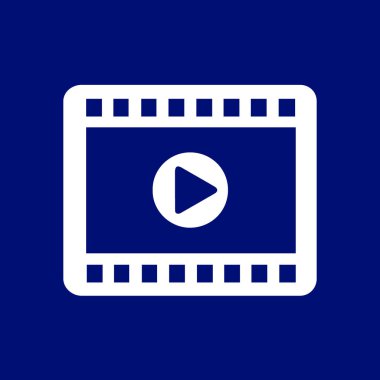 video simgesi. düz tasarım stili. vektör eps 10.