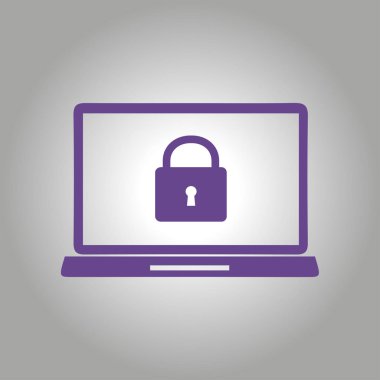 İnternet güvenliği konsepti ikonu. Tanımlama ve koruma simgesi.