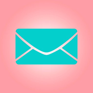 Düz simgesi mektup. Posta simgesini. 